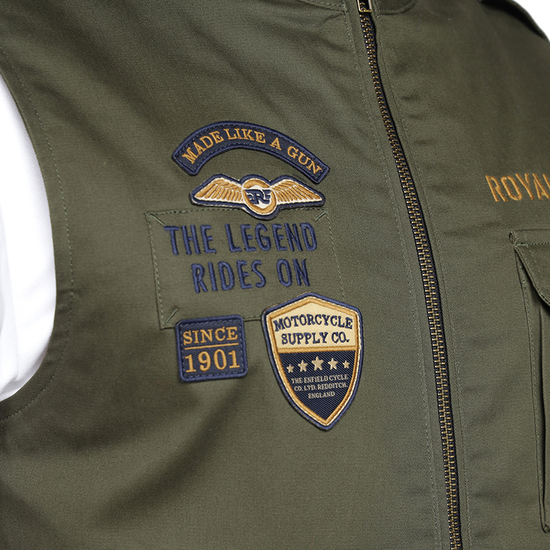 코만도 슬리브리스 올리브 재킷-3